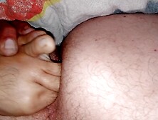 Anal Self Foot Fisting Three Toes Deep