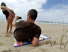 Greater Quantity Real Amateur Public Sex Risky on the Beach !!! People walking near...