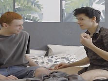 Lustful Twink Logan Gets Asshole Fucked By Redhead Michael!