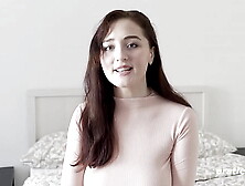 Ersties - Sweet Russian Babe Spanks Her Tight Rear-end