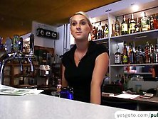 Beautiful Bar Girl Gets Laid After Being Paid With Cash