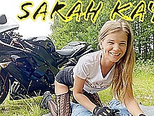 Sarah Kay Beautiful Motorcyclist - Pornstar Outdoor Sex