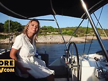 Sex on the open water with yummy rich mother I'd like to fuck Shalina Devine