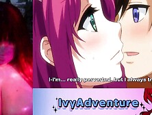 Chubby girl with big tits watching Hentai - Oide yo Mizuryuu-kei Land Ep1