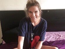 Caught my stepsister-in-law masturbating POV