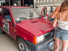 3some in the garage with my teen stepcousin and my step uncle Ada Paradiso&Christian Clay