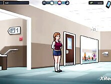 Miss Ross Reveals her Body Painting Kink to Anon (Summertime Saga Gameplay)