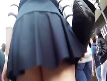 Upskirt Girl On Roads