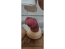 Fat Boy Pumps Cock And Fucks Fleshlight