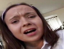 Lil Jersey Jaxin Slides Her Panties To The Side N Gets Creampie