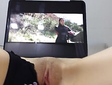 Usb Pussy - Watching Movie And Fingering