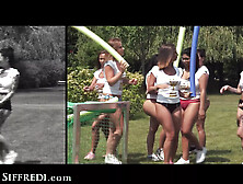 Glamorous Blonde Linda Leclair Gets GANGBANGED By A Football Team FULL SCENE