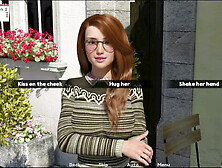 Naughty redhead Melody in her becca route adventure