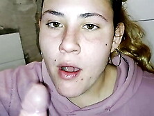 Amateurs Oral sex in the Bathroom from an Argentinian lady who takes a gigantic load in her mouth