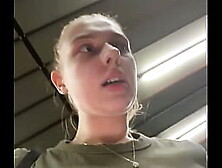 Squirting and masturbate in the gym