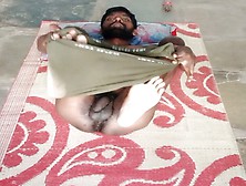 Rajesh Playboy 993 Layed On Floor Mat,  Legs Up,  Showing Ass,  But