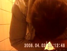 Woman With Short Hair Pissing