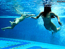 Two Teens Lady And Lizi Swim Naked