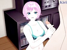 Yuhi Riri and I have intense sex in the bedroom. - Nijisanji VTuber Asian cartoon