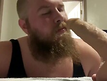 Hubby feminized and facial cumshot!