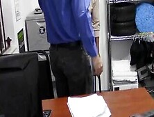 Cctv Catches As Sexy Black Thief Gets Punished At The Office