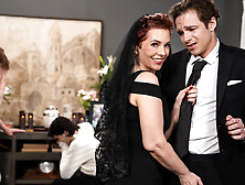 Short-haired granny Ruby Lynne gets fucked at her husband's funeral