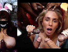 Red-head With Massive Boobies React a Gang Bang Sex tape #three