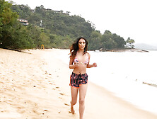 Brazilian Amateur Hottie Amanda Picked Up On A Beach For Anal Sex