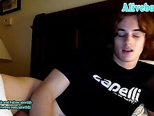 20 Year Old Jock Strokes His Cock On Webcam