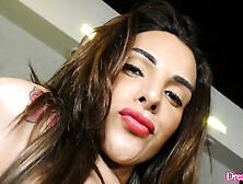 Hot Tgirl Melyna Merli Tries The Banging Machine