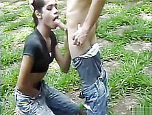 Man Sucks Delicious Ladyboys Pecker