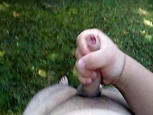 Chubby Asian Jerk And Cum Outdoor