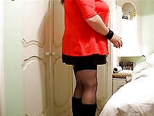 Fat Tranny With Boobs And Cuffs