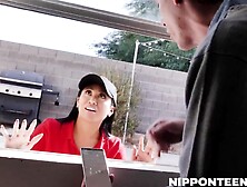 2 Men Having Fun with Delivery sluts - Ember Snow -