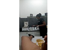 Young Women waxes cock