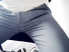 My large boner turned unwieldy,  so I had to relieved it.