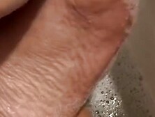 Soapy foot massage