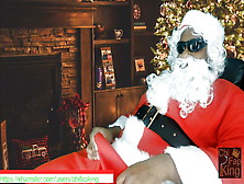 Best Of The Holidays - Black Chubby Santa Nuts 3 Times While Talking Dirty,  Groaning,  And Moaning While Masturbating