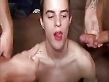 Slutty Twink Covered In Cum At College