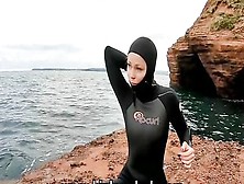 Head To Toe Horny,  Neoprene Wetsuit Fun!