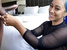 Sloppy Blowjob By Blue Hair Throatgoat 5 Min