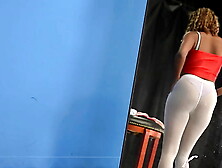 Ebony Models Panties,  Showing Juicy Ass