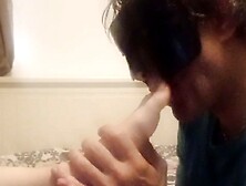 64 Holland Doll Duke Hunter Stone - Entire Foot in the Dukes Throat Another time Female Feet Worship!