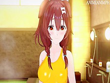 Private Swimsuit Massage And Fuck With Inugami Korone Until Cream Pie - Vtuber Cartoon Cartoon 3D