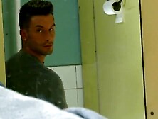 Mickey & Andrea Locked Themselves In A Toilet For A Quick Gay Sex