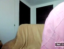 Hot skinny booty milf BBC dildo hard fucking