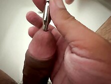 Playing with my new 10MM uretral plug