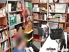 Blonde Babe Office Cop Shoplifter Fucks