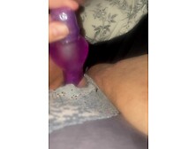 Fucking Myself With A Purple Dildo *tight Pussy*