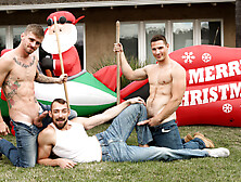 Ryan Jordan & Spencer Laval & Johnny B In Christmas Wish Cum True - Nextdoorworld